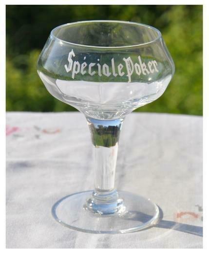 verres spéciale poker frameries, Collections, Marques de bière, Enlèvement ou Envoi, Utilisé