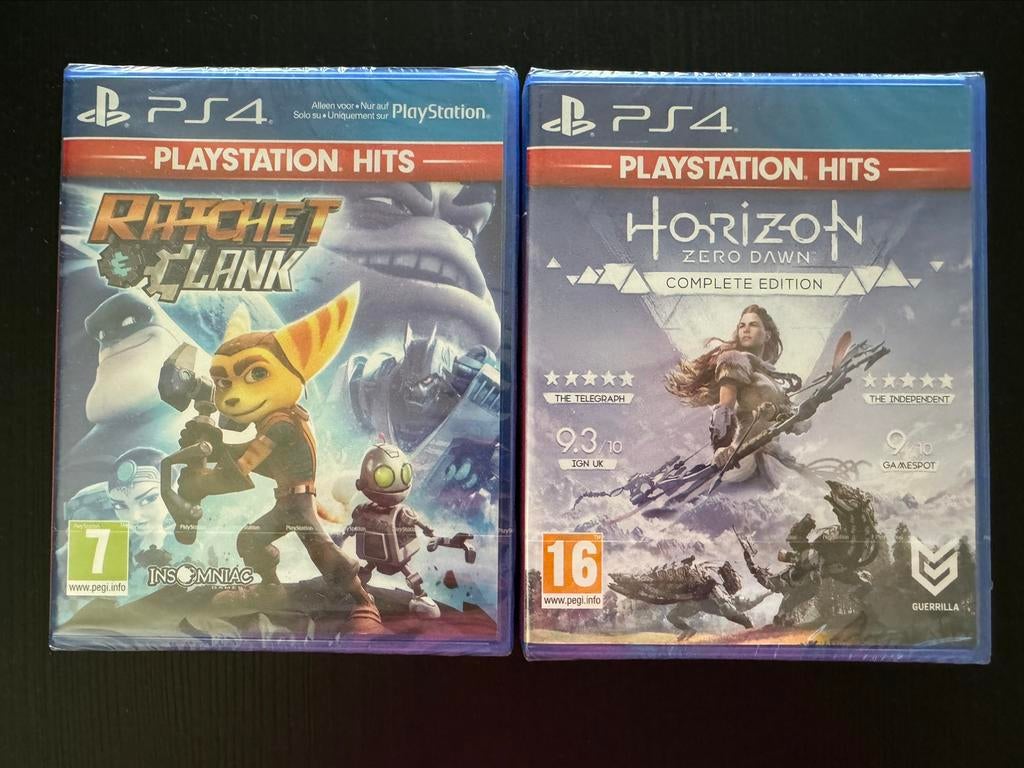 Ps4 spelletjes Nieuw in plastiek Ratchet &Clank + Horizon, Games en Spelcomputers, Ophalen of Verzenden, Nieuw