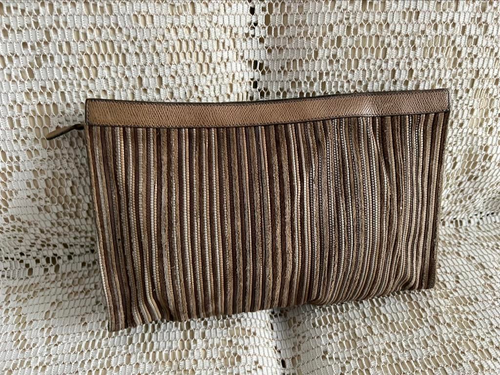 Grande trousse DELVAUX cuir tressé, Enlèvement ou Envoi