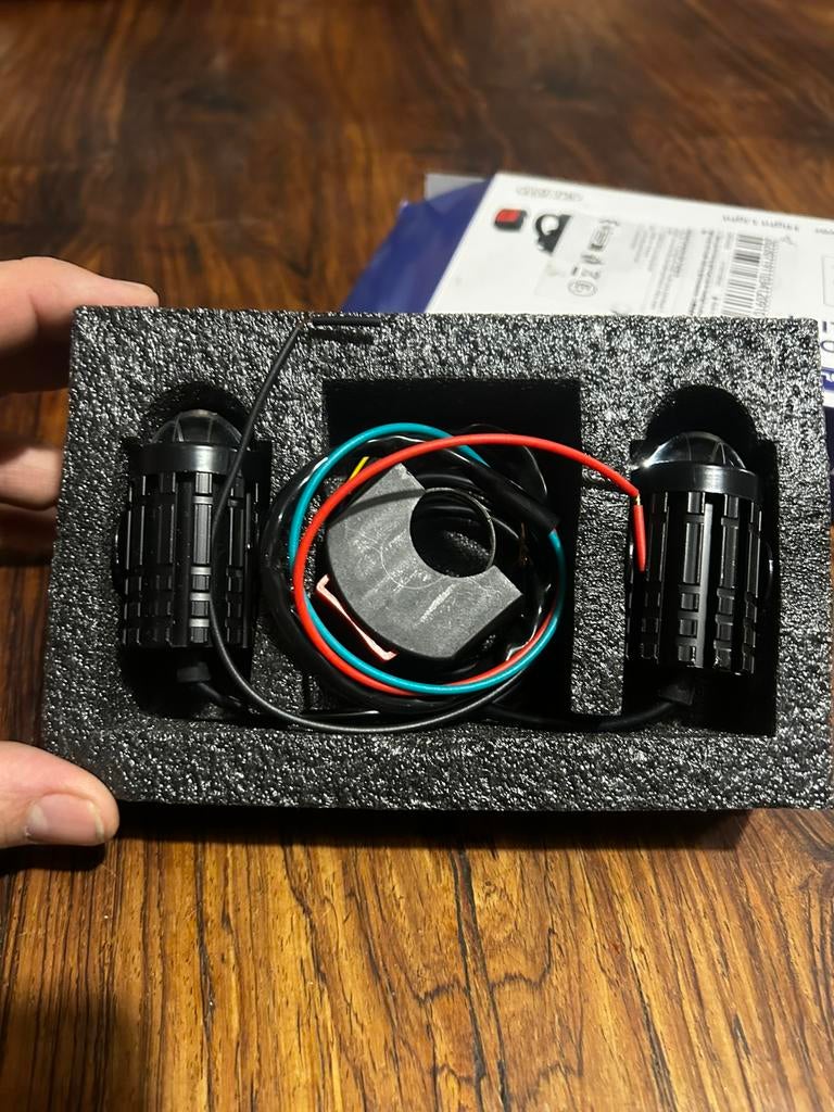 Motor koplampen ledlampen met switch vr motor of scooter, Ophalen of Verzenden, Nieuw