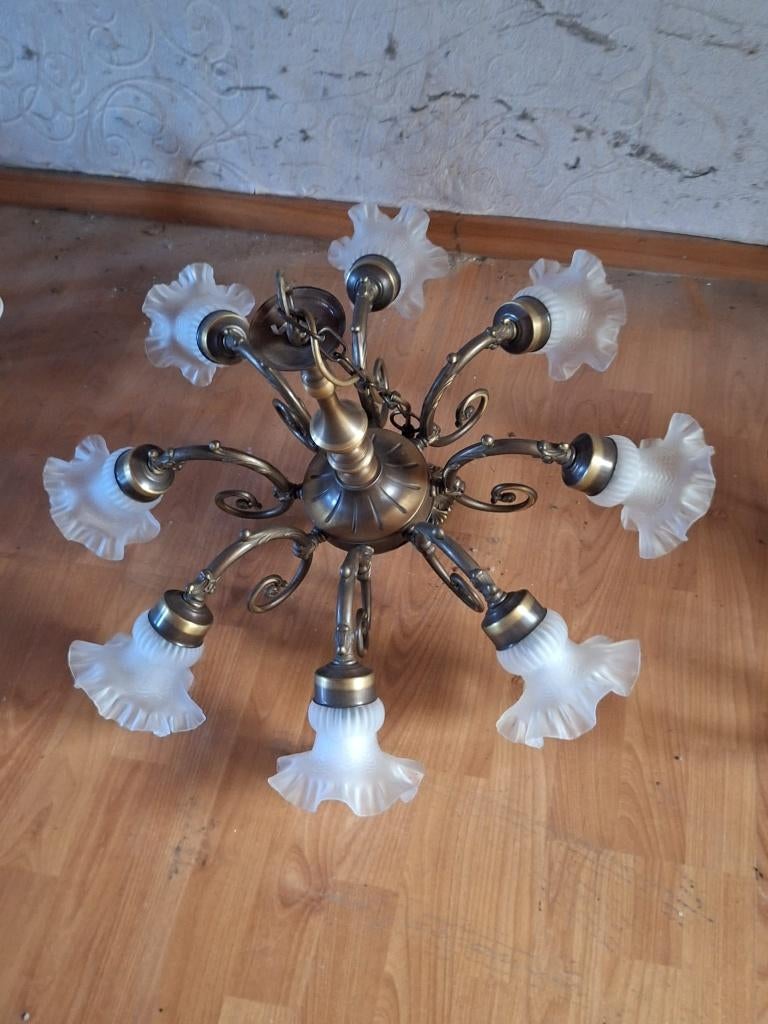 kroonluchter, Ophalen, Gebruikt, Glas