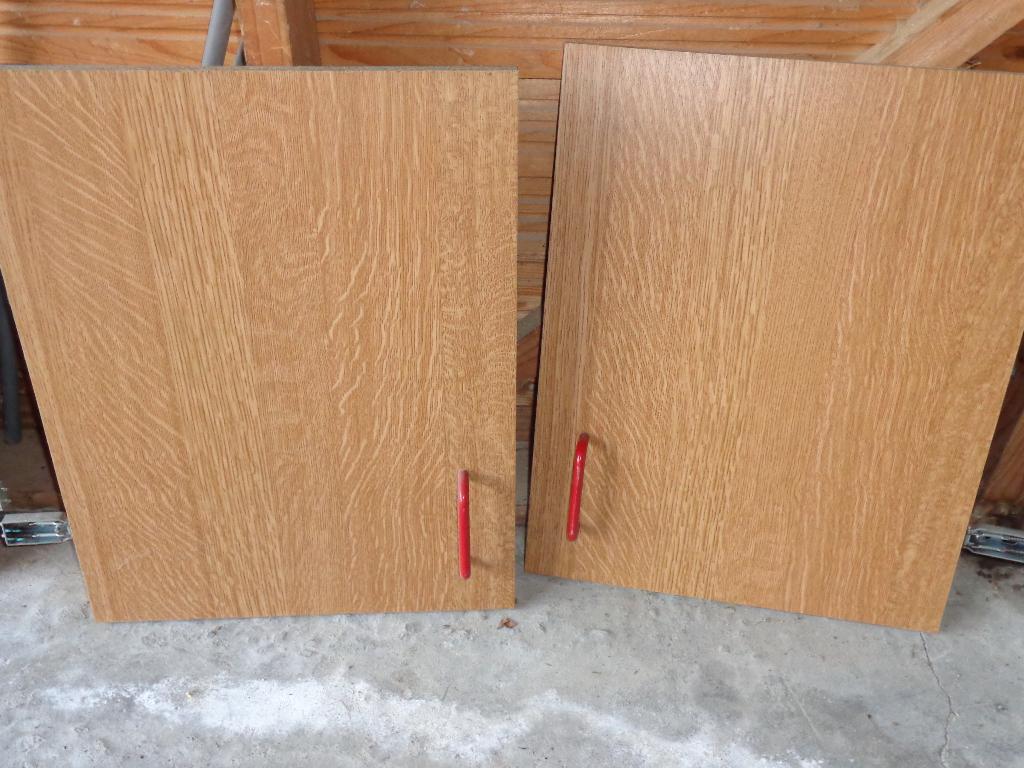portes pour meuble / placard : 6 pièces + charnières, Ophalen, Gebruikt