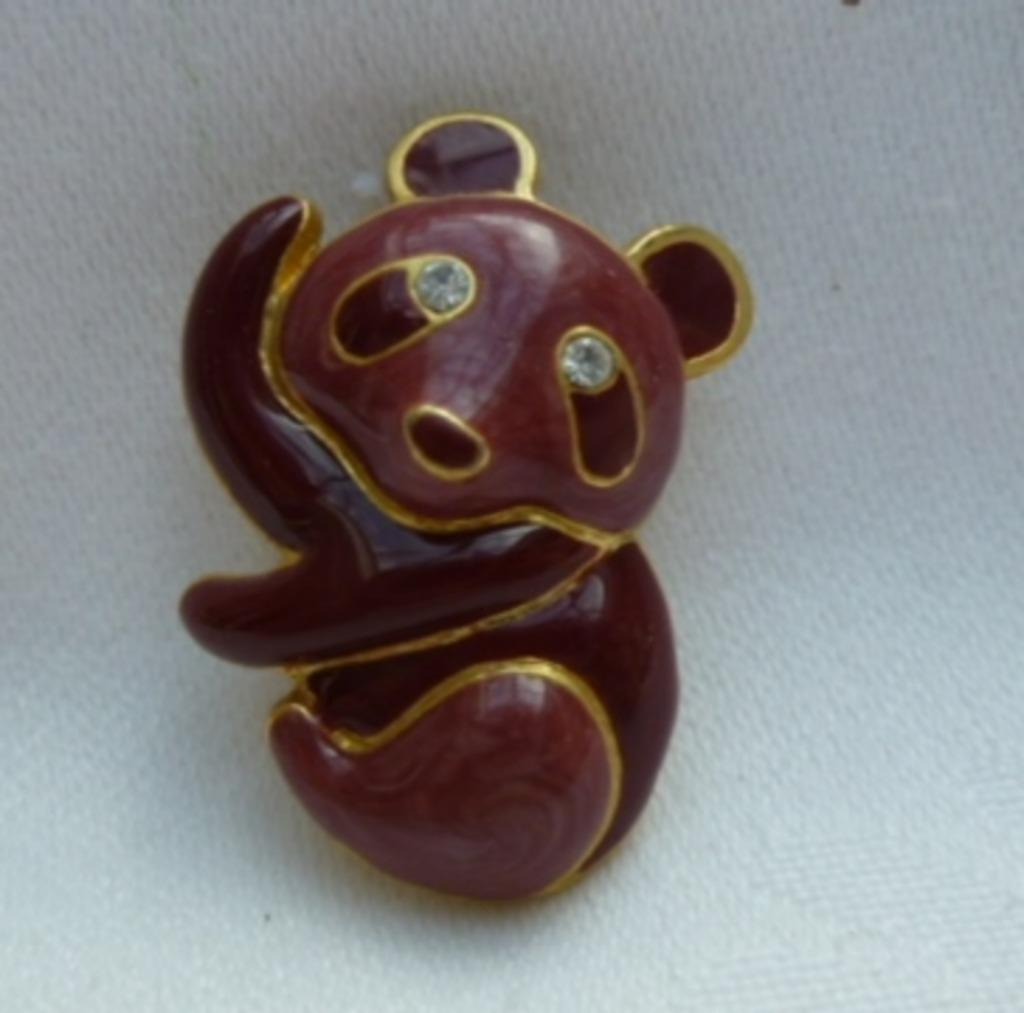 speldje koala beertje met steentjes nieuw, Ophalen of Verzenden, Nieuw, Dier of Natuur, Speldje of Pin
