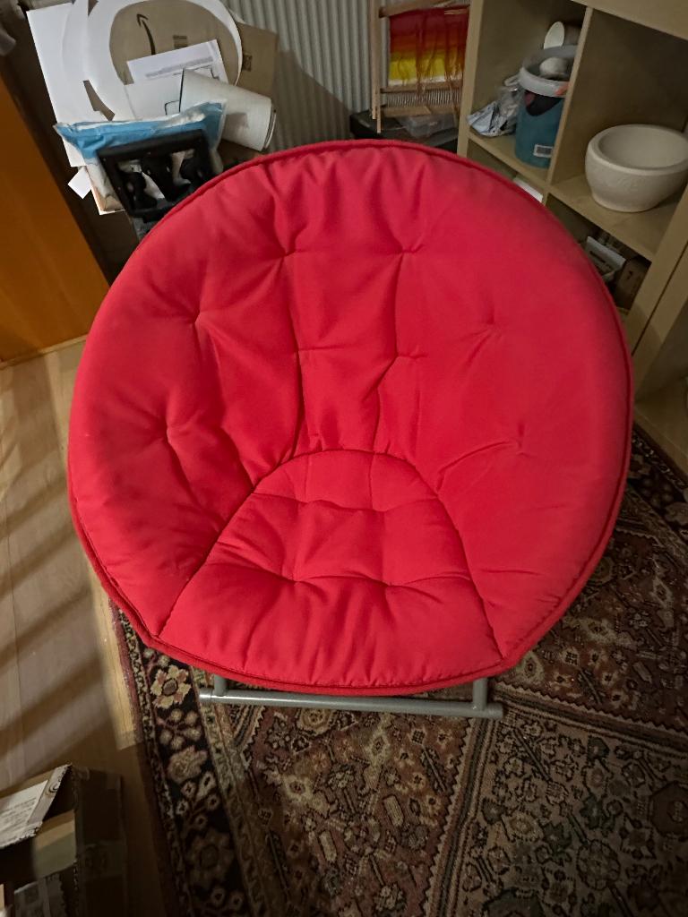 Vintage loungestoel Ikea, Huis en Inrichting, Ophalen, Zo goed als nieuw, Stof