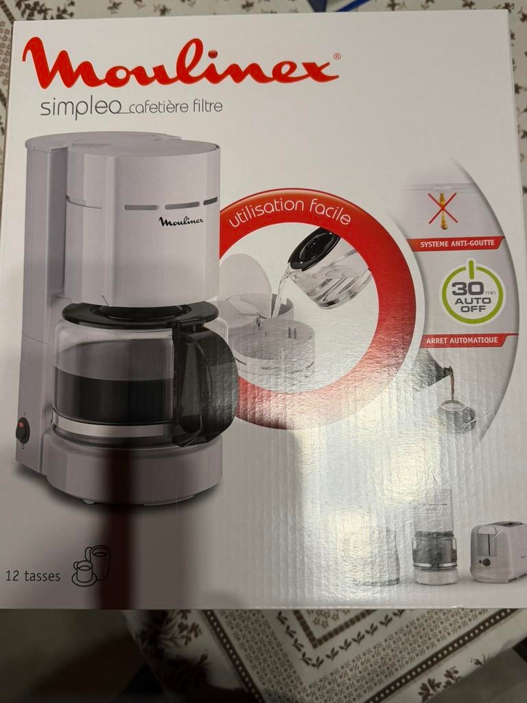MOULINEX KOFFIEZETAPPARAAT 12 CUPS NIEUW, Ophalen, 10 kopjes of meer, Gemalen koffie, Koffiemachine