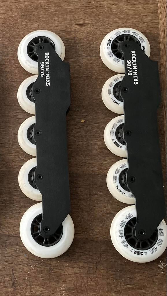 Rockin mix5 90/76 (165mm), Sport en Fitness, Skeelers, Ophalen, Zo goed als nieuw, Inline skates 5 wielen