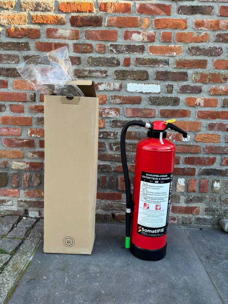 NIEUW schuimblusser 9L SomatiFIE S-line F9  Fluor free, Huis en Inrichting, Brandblussers en Brandkasten, Ophalen, Nieuw, Brandblusser
