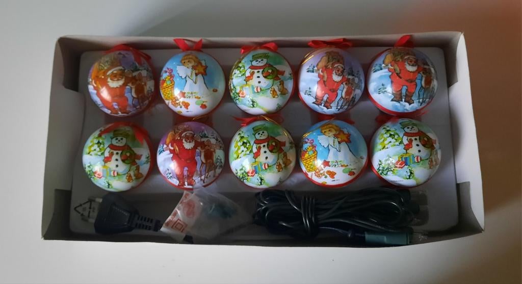 Kerstballen met verlichting, Ophalen of Verzenden, Zo goed als nieuw