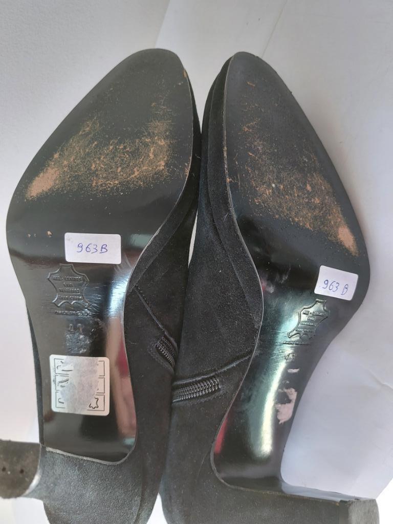963B* Wagram - sexy leren zwarte laarzen (41), Hoge laarzen, Verzenden, Zwart, Wagram