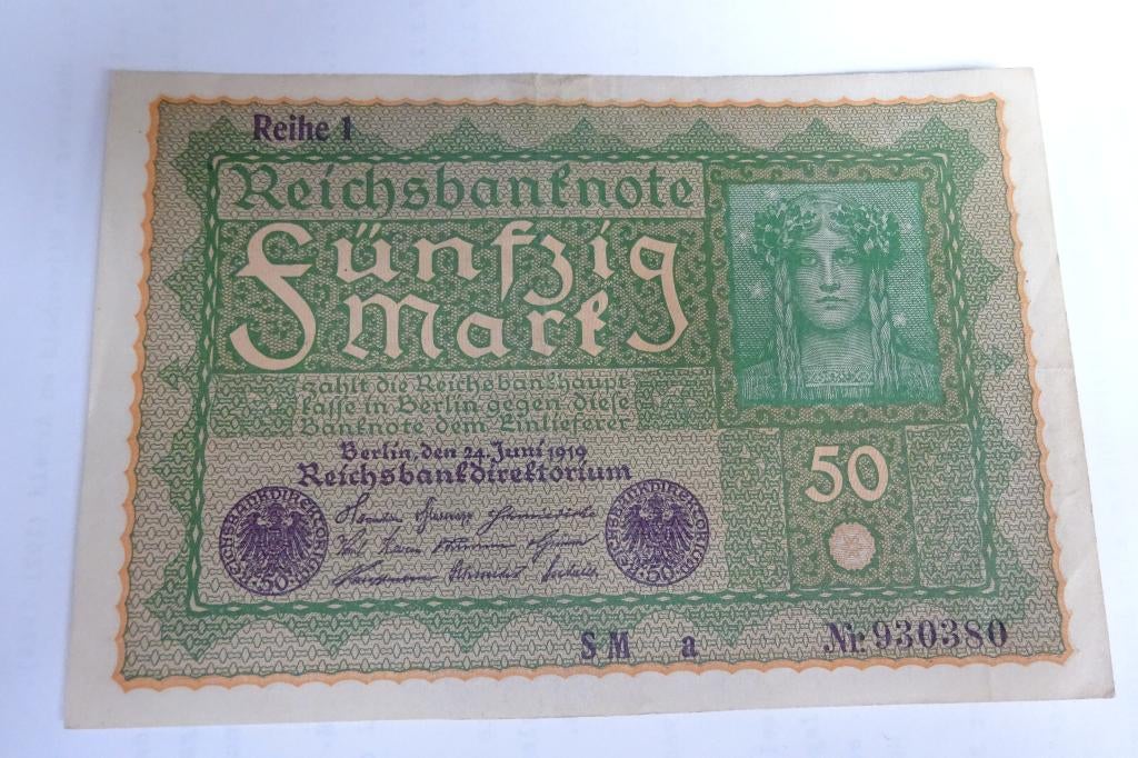 Billet allemand de la Première Guerre mondiale, Enlèvement ou Envoi, Billets de banque