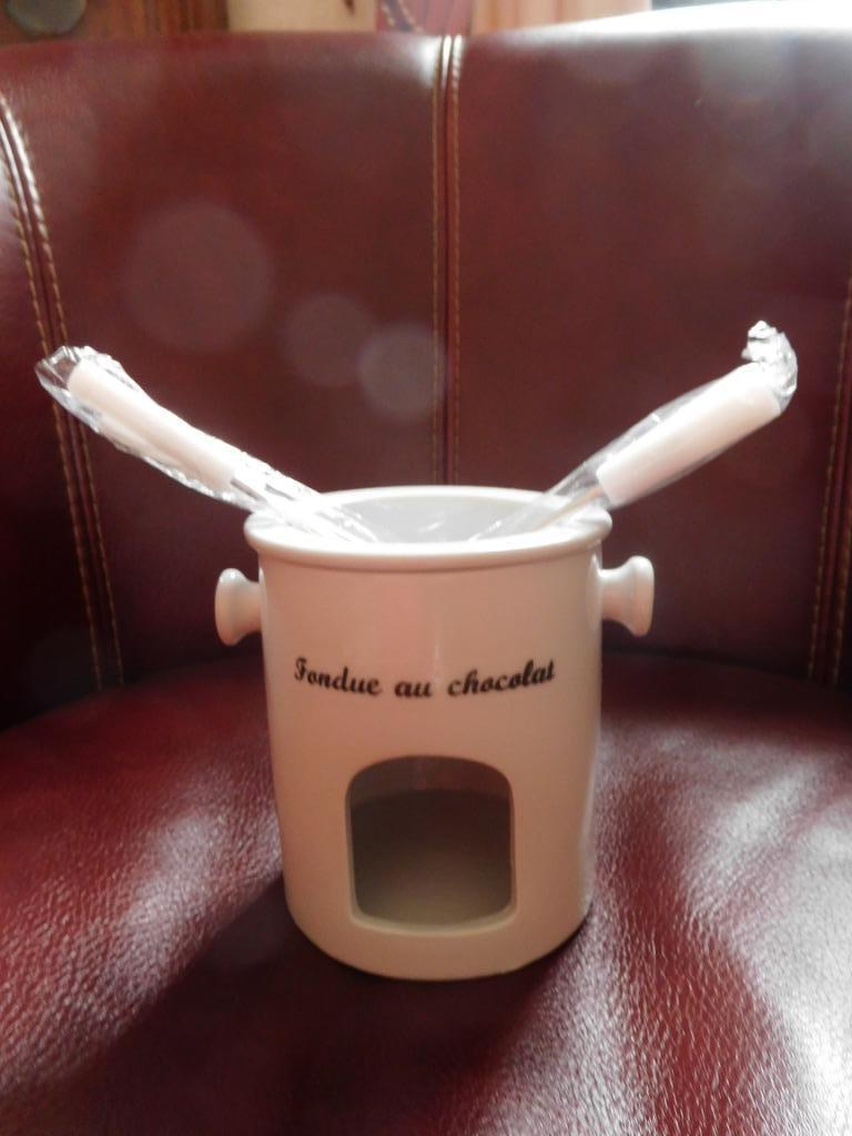 Appareil à fondue chocolat avec bougie, Enlèvement ou Envoi, Neuf, Bougie chauffe-plat, Service à fondue
