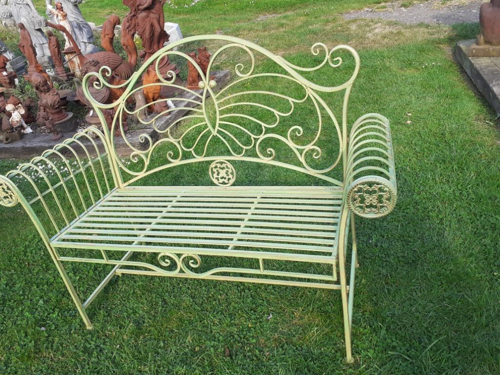 BANC DE JARDIN MODELE PAPILLON EN FER FORGE, Enlèvement, Neuf, Métal