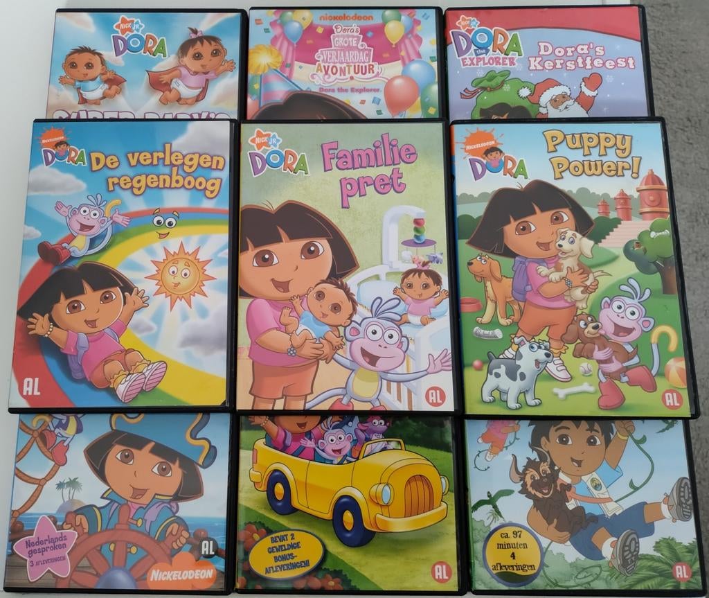 Dora DVDs 9st. In 1 lotje, CD & DVD, DVD | Enfants & Jeunesse, Enlèvement ou Envoi, Tous les âges, Coffret, Comme neuf