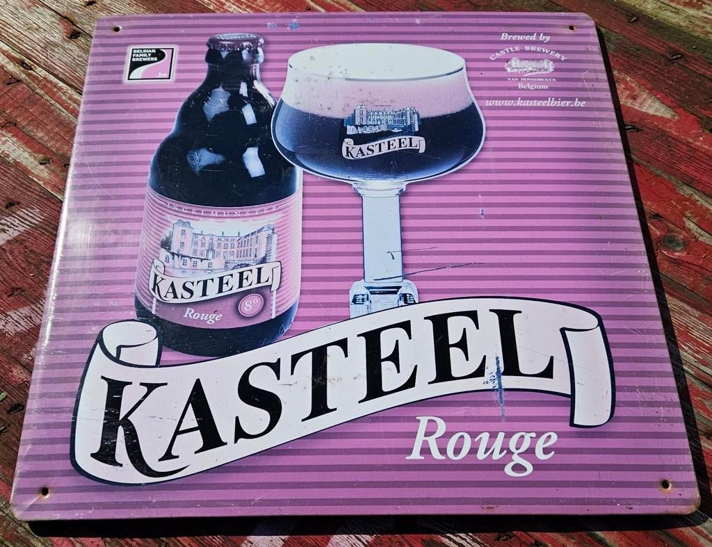 Kasteel Rouge publiciteitsbord, Ophalen of Verzenden, Zo goed als nieuw