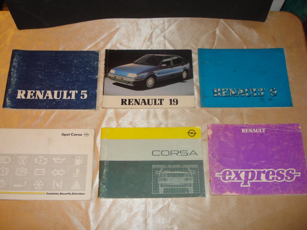 Renault 5-9-19-Express et Opel Corsa 6 Manuels de Conduite, Enlèvement ou Envoi
