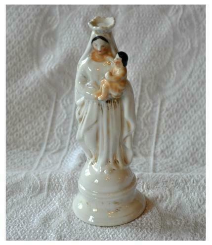 vierge a l'enfant en porcelaine, Ophalen