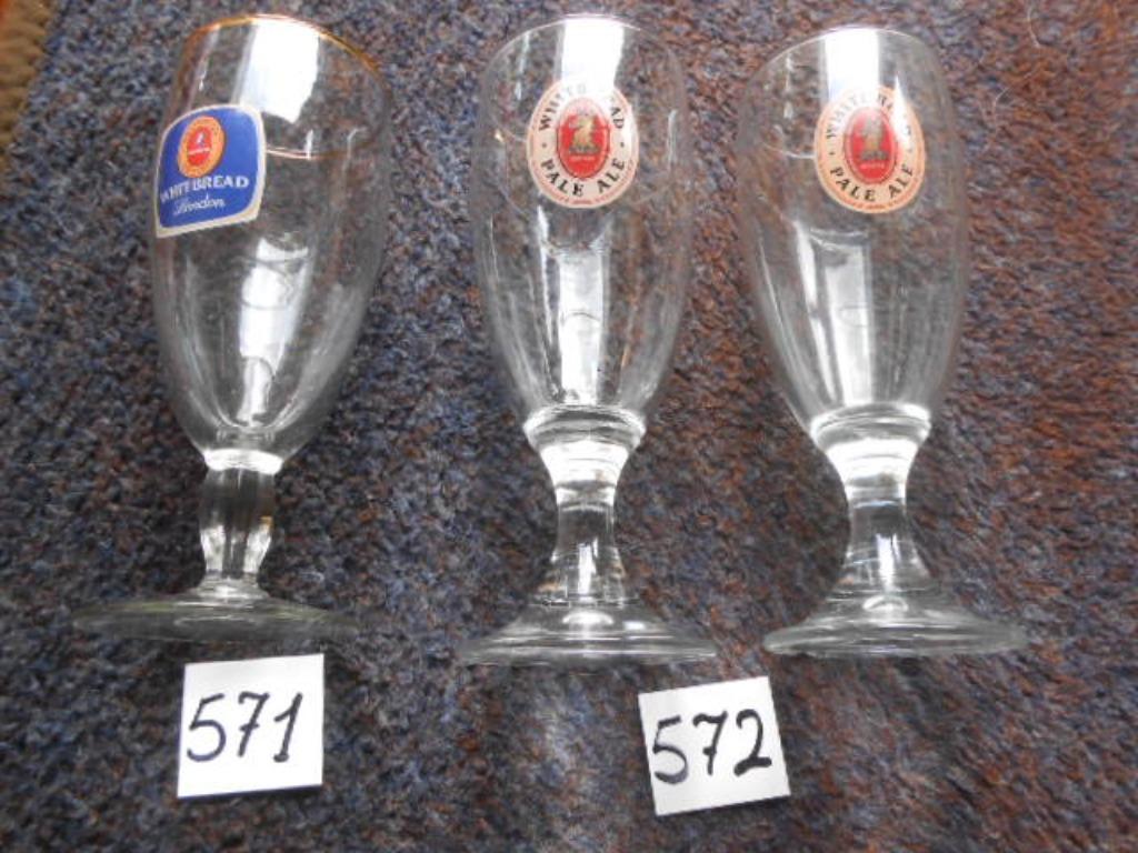 bierglas Whitbread London - Whitbread Pale Ale, Verzamelen, Ophalen of Verzenden, Gebruikt, Bierglas