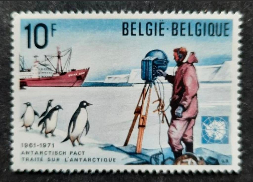 België: OBP 1589 ** Zuidpoolovereenkomst 1971., Postzegels en Munten, Frankeerzegel, Ophalen of Verzenden, Zonder stempel, Postfris