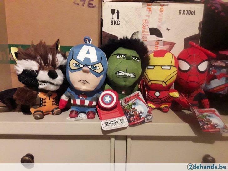 Talking Keychain/sleutelhanger Spider-man, Hulk, Captain A., Kinderen en Baby's, Speelgoed | Actiefiguren, Ophalen of Verzenden