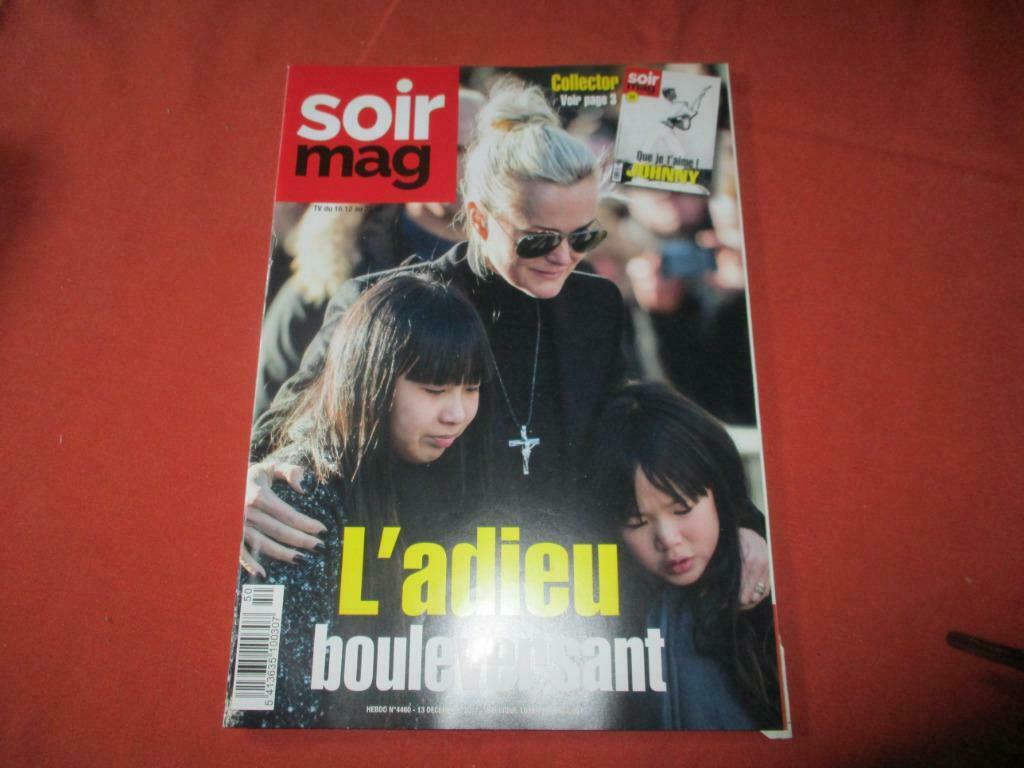 SOIR MAG  JOHNNY., Livres, Enlèvement ou Envoi, Comme neuf, Gossip, Potins ou Showbizz