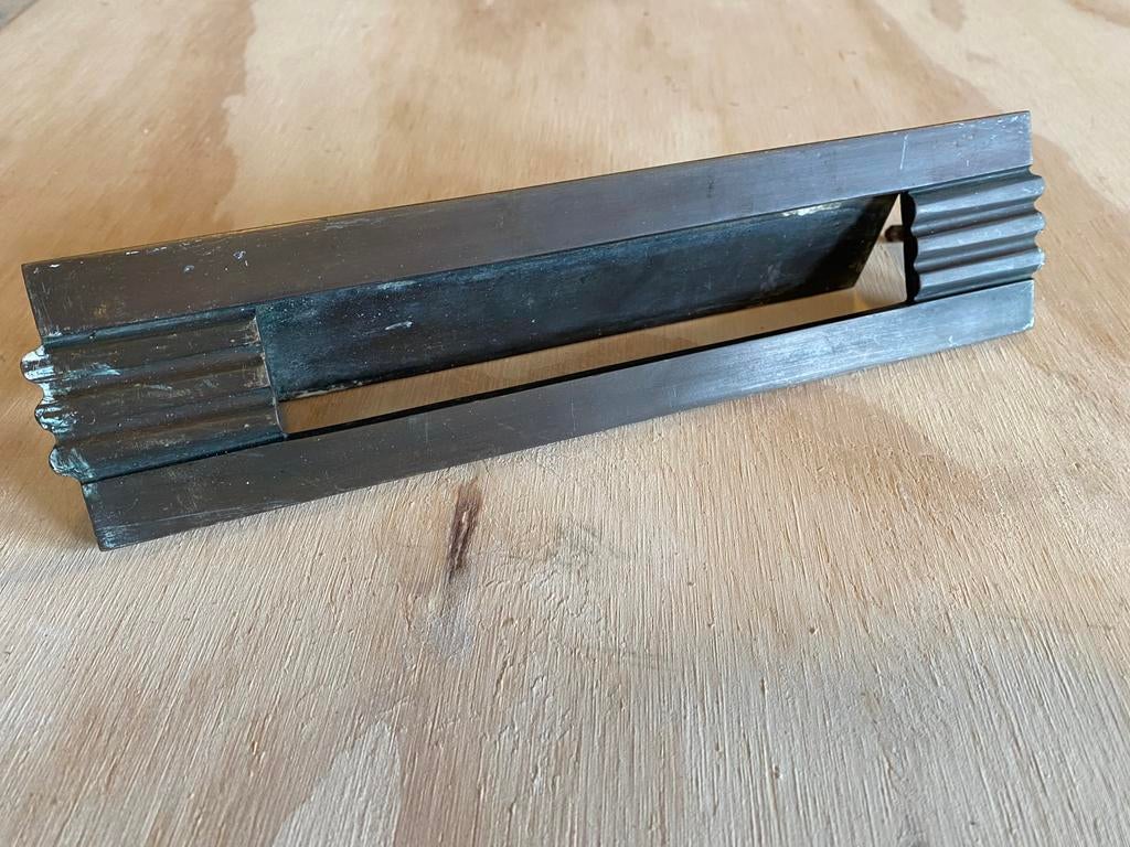 Retro/antieke koperen Brievenbus klep, Ophalen, Zo goed als nieuw