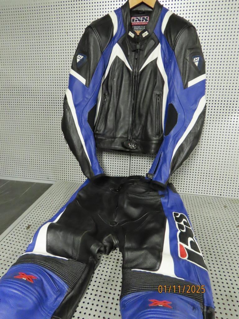 IXS motor race combi maat 54 echt leder CE protectie, Ophalen of Verzenden, IXS, Tweedehands, Heren