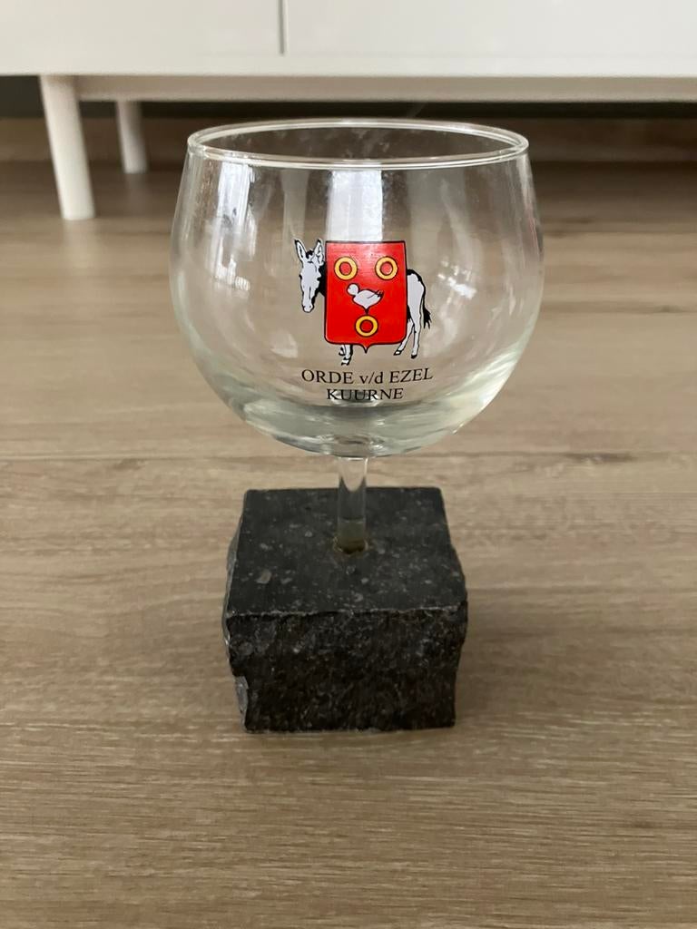 Bierglas Orde van de Ezel, Verzamelen, Biermerken, Ophalen of Verzenden, Zo goed als nieuw, Glas of Glazen, Duvel