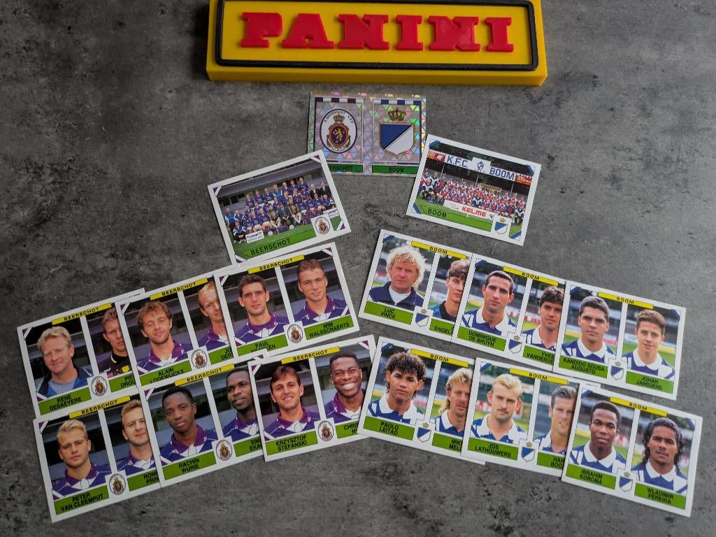 PANINI STICKERS 15X FOOTBALL 95 BEERSCHOT / BOOM voetbal, Ophalen of Verzenden, Nieuw