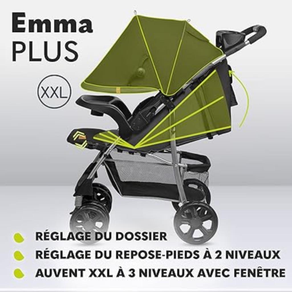 Poussette LIONELO Emma Plus LIVRAISON RAPIDE ET GRATUITE, Envoi, Neuf