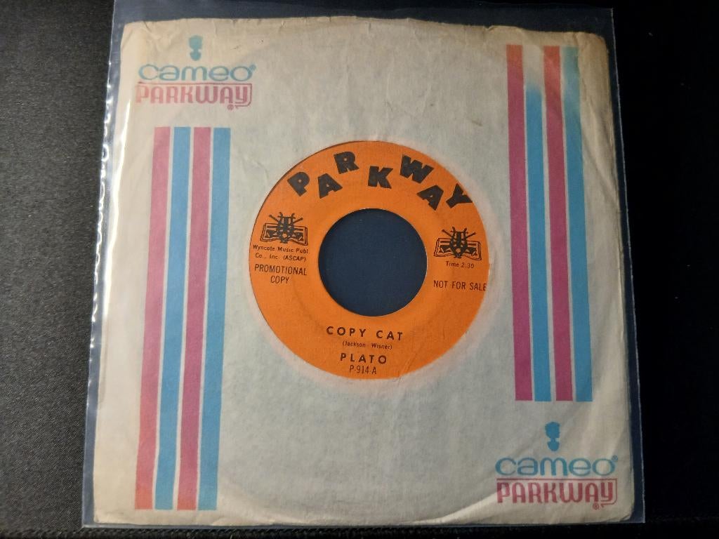 Plato – Copy Cat - '7 " Popcorn Oldie Promo ", 7 inch, Single, Ophalen of Verzenden, Zo goed als nieuw