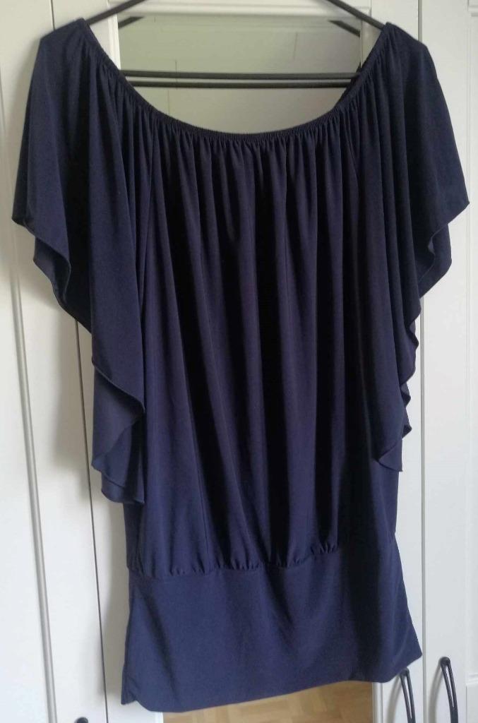 Donkerblauwe shirt/blouse Amélie&Amelie - onesize, Kleding | Dames, Blouses en Tunieken, Ophalen of Verzenden