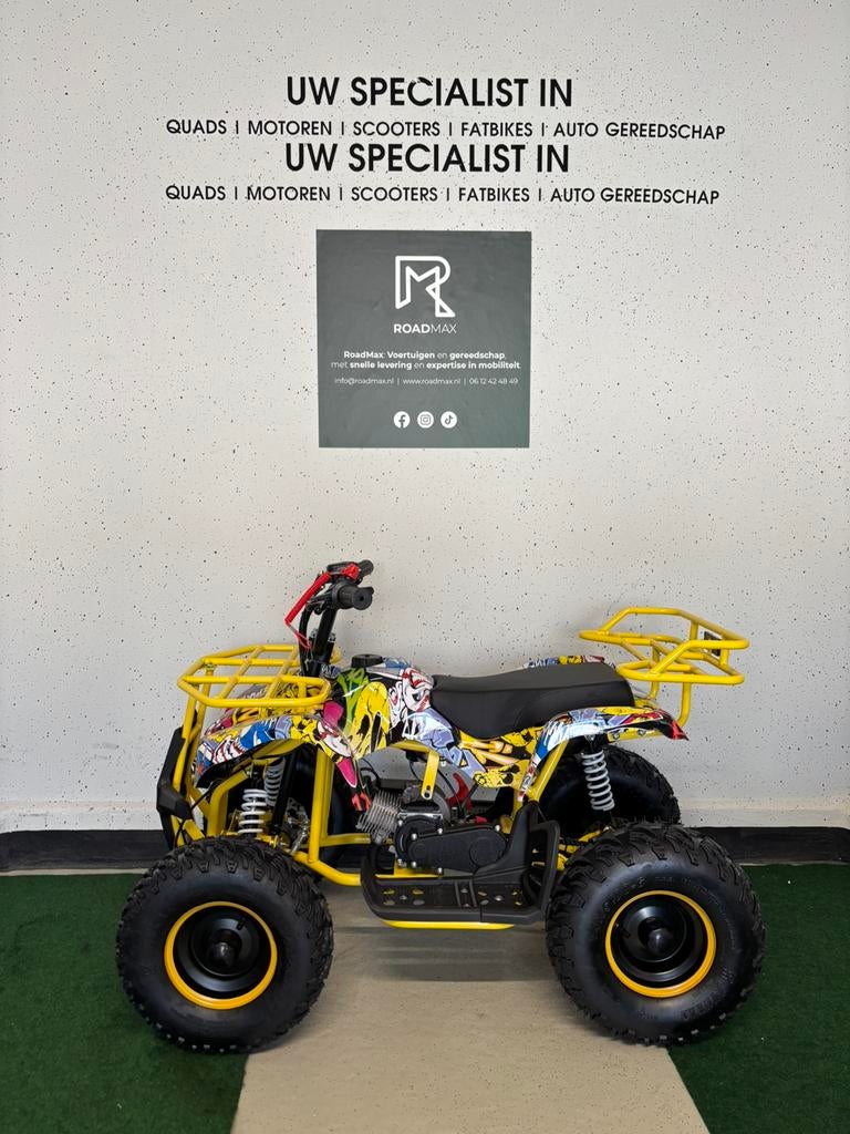 Quad à essence pour enfants, 50 cc, 50 km/h, jaune, Enlèvement ou Envoi, Neuf