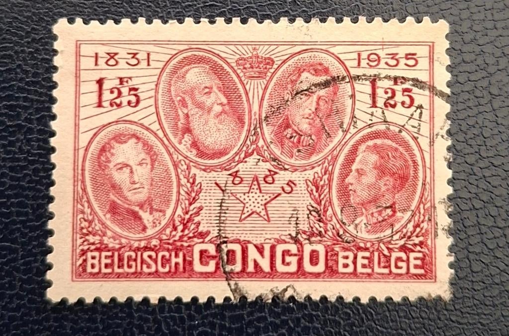 Postzegel Belgisch Congo OBP 186, Ophalen of Verzenden, Gestempeld, Gestempeld