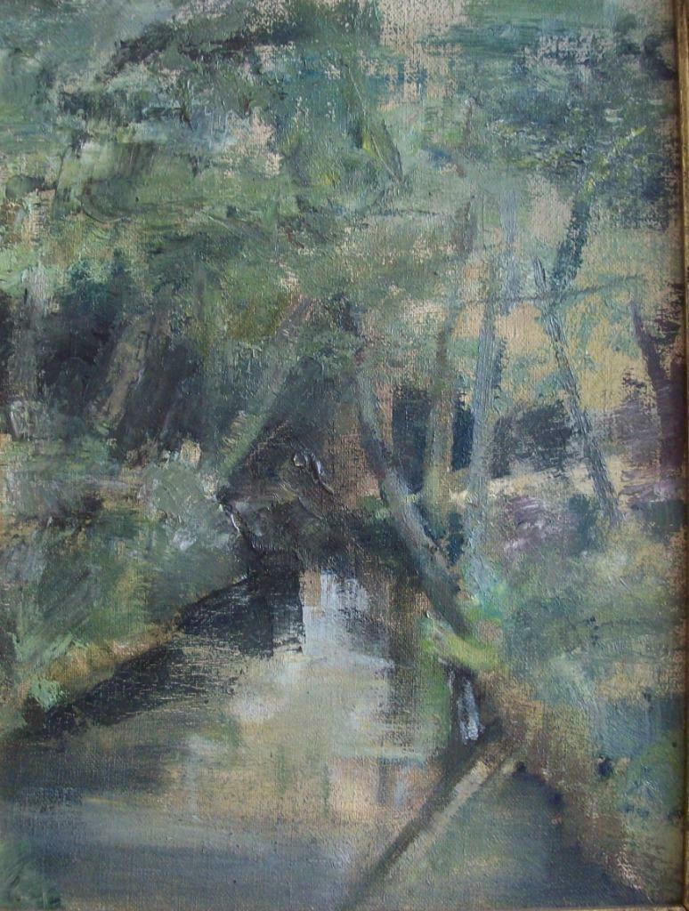 "De wamp" - Greg Maes, Antiek en Kunst, Kunst | Schilderijen | Modern, Ophalen of Verzenden