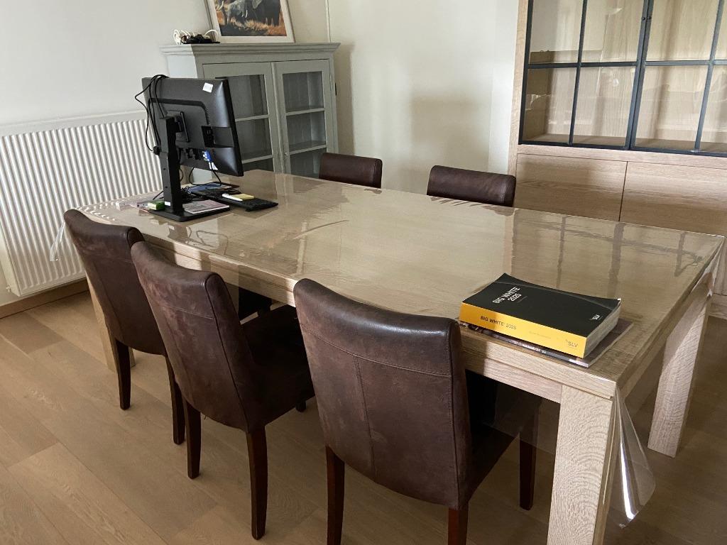 Vol eiken tafel voor gezellige maaltijden samen !, Maison & Meubles, Tables | Tables à manger, Neuf, Tijdsloos, Enlèvement, 50 à 100 cm