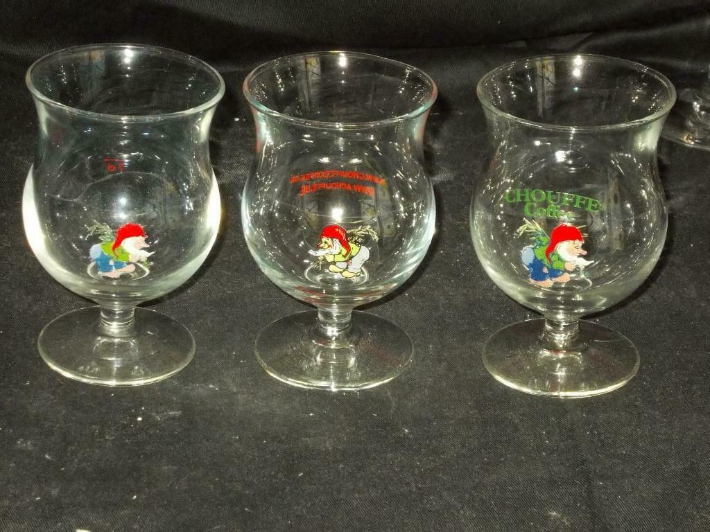 Bierglazen.Degustatie.La Chouffe.D'Achouffe.Kabouter.D 128, Enlèvement ou Envoi, Comme neuf, Verre ou Verres, Autres marques