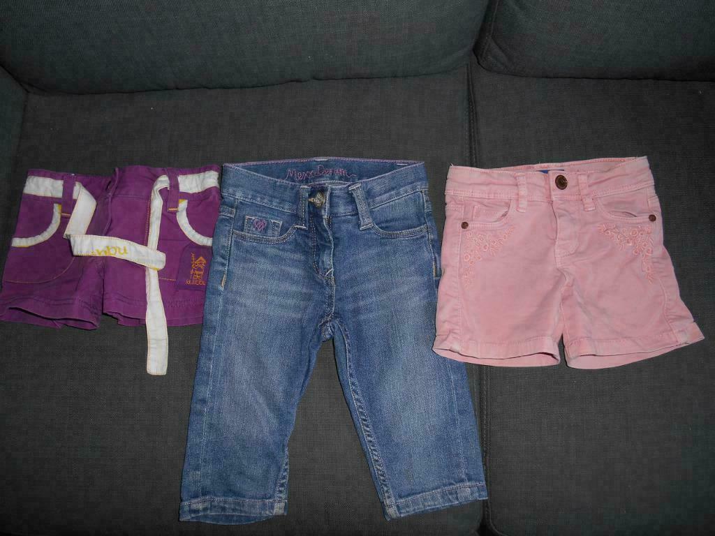 pak van 3 korte broeken maat 3 jaar, Gebruikt, Meisje, Ophalen of Verzenden, Mexx