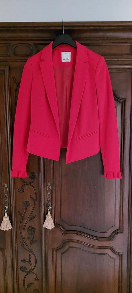 Fuchsia blazer PINKO,  maat 38, Ophalen of Verzenden, Zo goed als nieuw, Maat 38/40 (M)