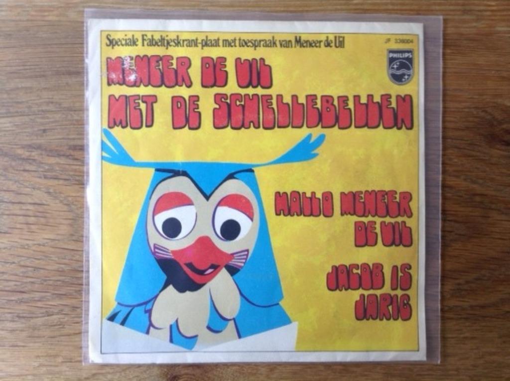 single meneer de uil met de schellebellen, Cd's en Dvd's, Vinyl Singles, Single, Nederlandstalig, 7 inch, Ophalen of Verzenden