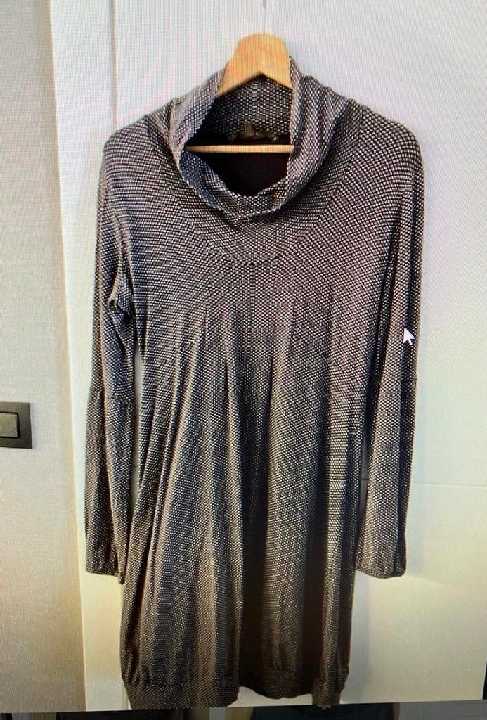 Sandwich kleedje feest maat medium 38-40, Kleding | Dames, Maat 38/40 (M), Verzenden, Zo goed als nieuw, Grijs