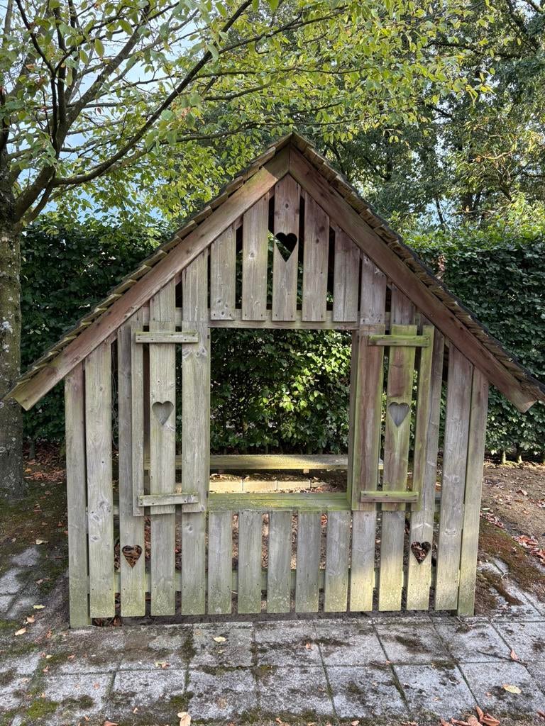 Speelhuisje zandbak van geïmpregneerd hout, Enlèvement, Utilisé, Bois