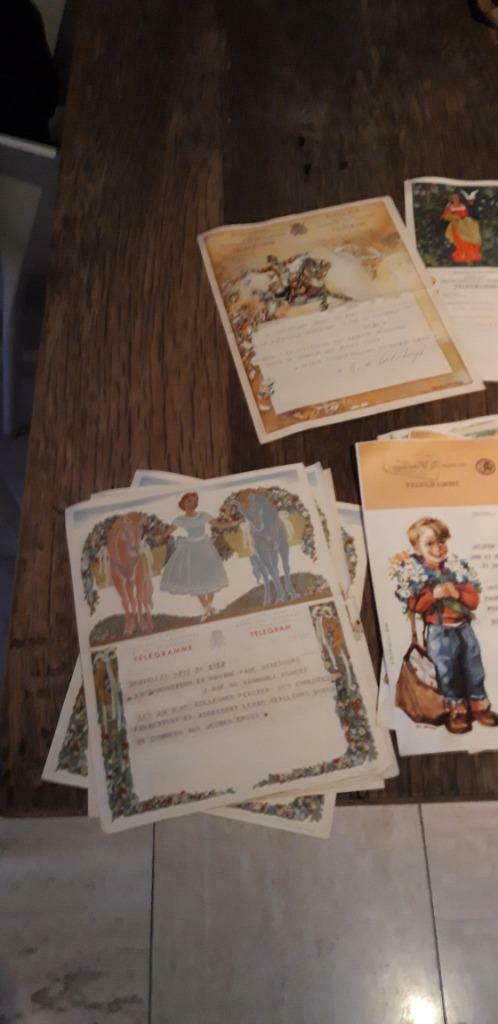 Lot de 24 télégrammes anciens, Enlèvement ou Envoi, Comme neuf