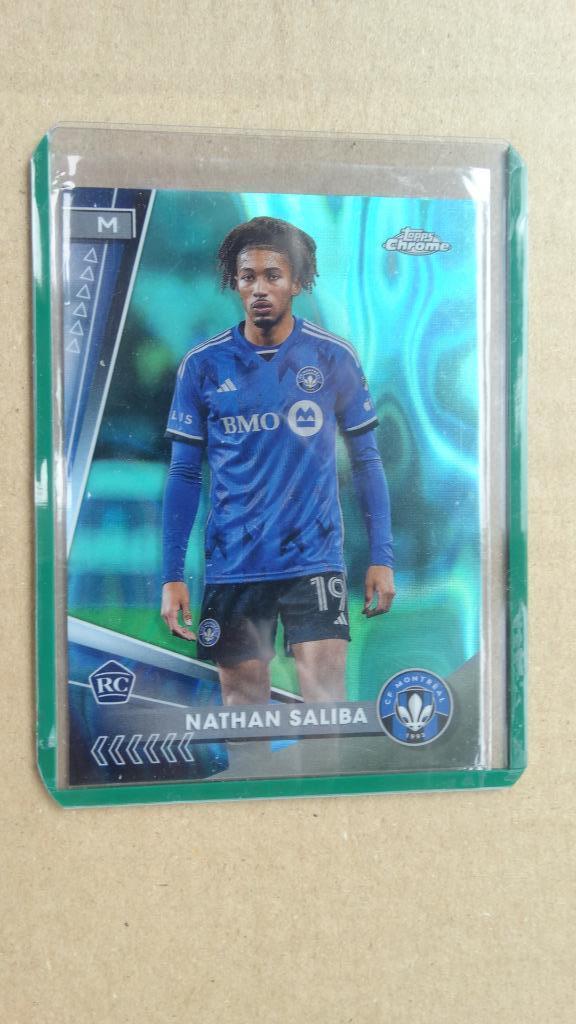 Topps chromés 2024 - Nathan Saliba ROOKIE - MLS - CF Montréa, Envoi, Neuf, Image
