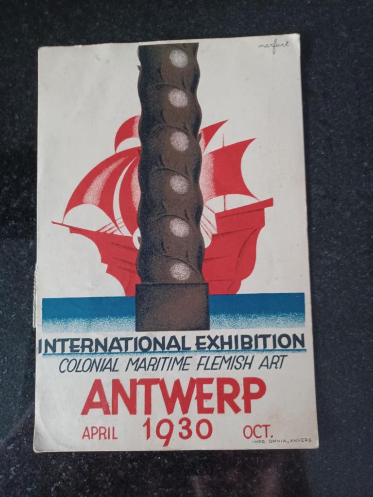 Ansichtkaarttentoonstelling Antwerpen 1930 Marfurt, Verzamelen, Ophalen of Verzenden, 1920 tot 1940, Gelopen, Antwerpen