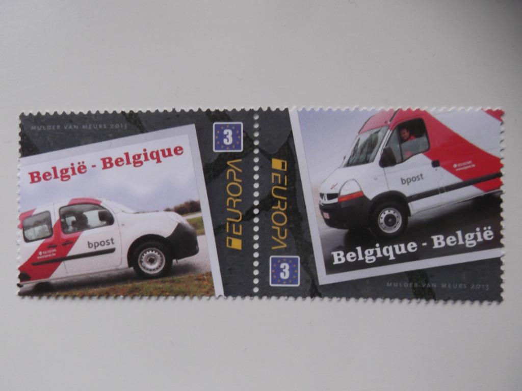 4312-4313 Postvoertuigen: Bestelwagens van Bpost MNH, Enlèvement ou Envoi, Non oblitéré, Timbre-poste