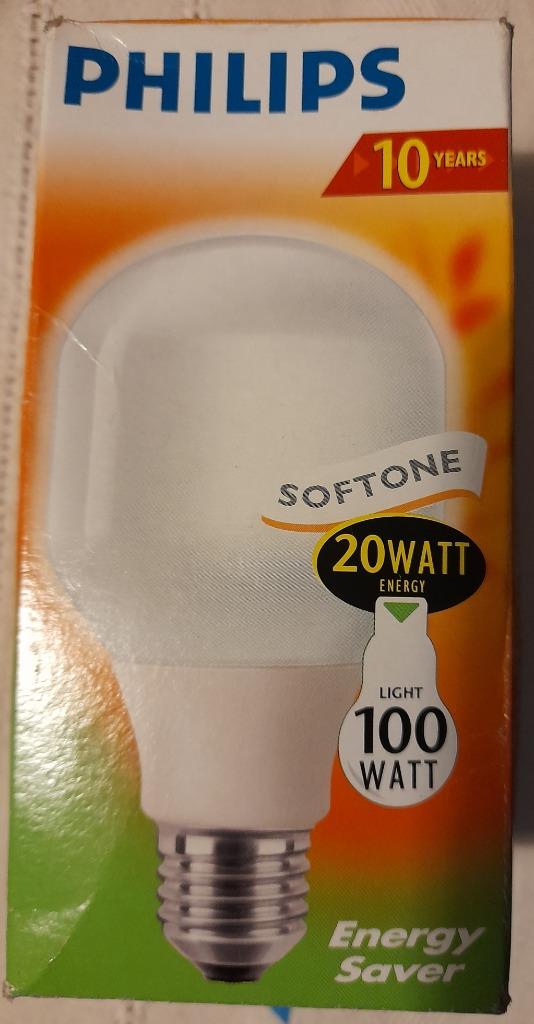 PHILIPS Softonic 20W eco A-lamp, Ophalen of Verzenden, Nieuw, E27 (groot)