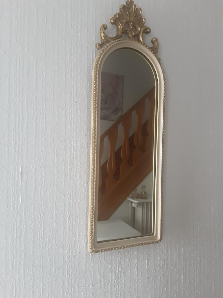 Brocante spiegel., Huis en Inrichting, Minder dan 50 cm, Gebruikt, Ophalen of Verzenden, Minder dan 100 cm