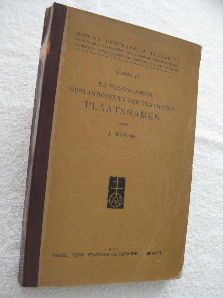 Etymologie toponymie — J. Mansion - 1935, Boeken, Ophalen of Verzenden, Gelezen