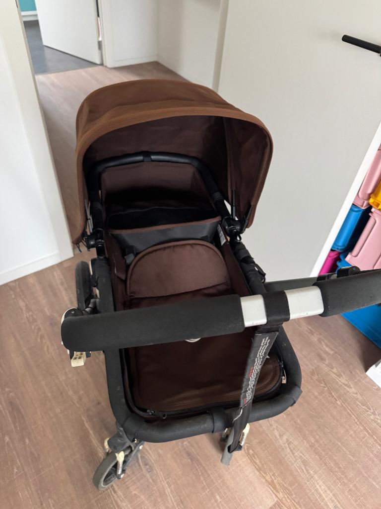 Bugaboo Cameleon Kinderwagen + accessoires / bruin, Enfants & Bébés, Poussettes & Combinaisons, Pneus, Bugaboo, Enlèvement, Utilisé
