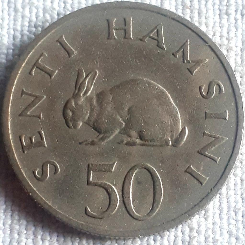 TANZANIA : 50 SENTI 1966 KM 3, Postzegels en Munten, Munten | Afrika, Verzenden, Tanzania, Losse munt